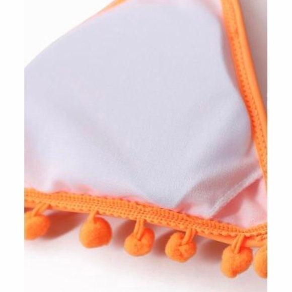 𝅺POM Pom High Waist Tassle Bikini Swim set - Picture 7 of 7